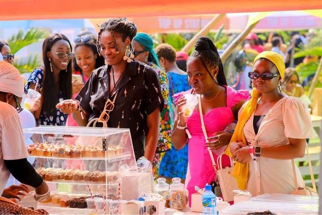 Guests buying food from food vendors at Kewa’s Kitchen Street Food Festival 2022